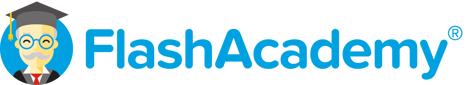 Flashacademy logo blue