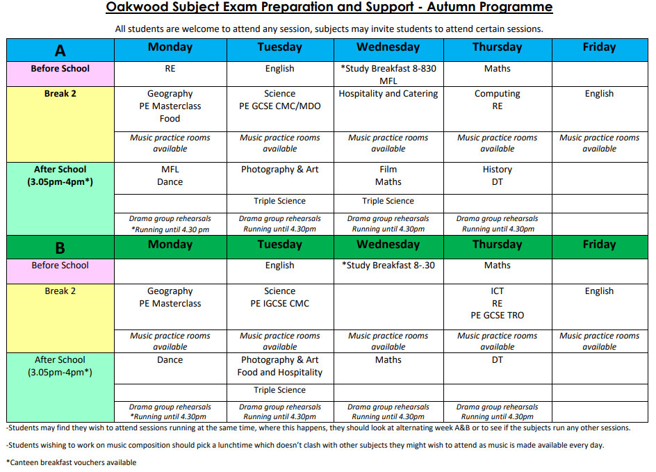 Exam Support Programme 24 25